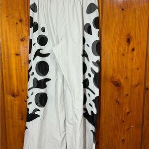 FP Movement wide leg work-out pants black and light grey size M big side logo